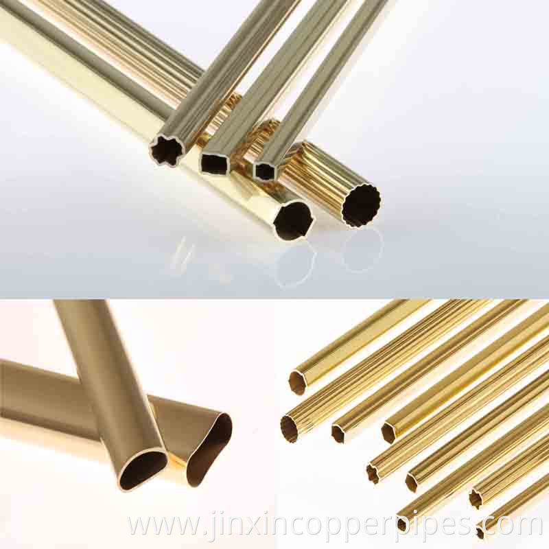 Custom shaped brass pipe cz103